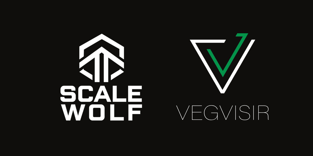 Scalewolf and Vegvisir logos
