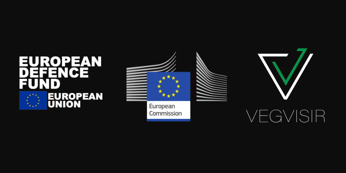 European Defence Fund, European Commission and Vegvisir logos